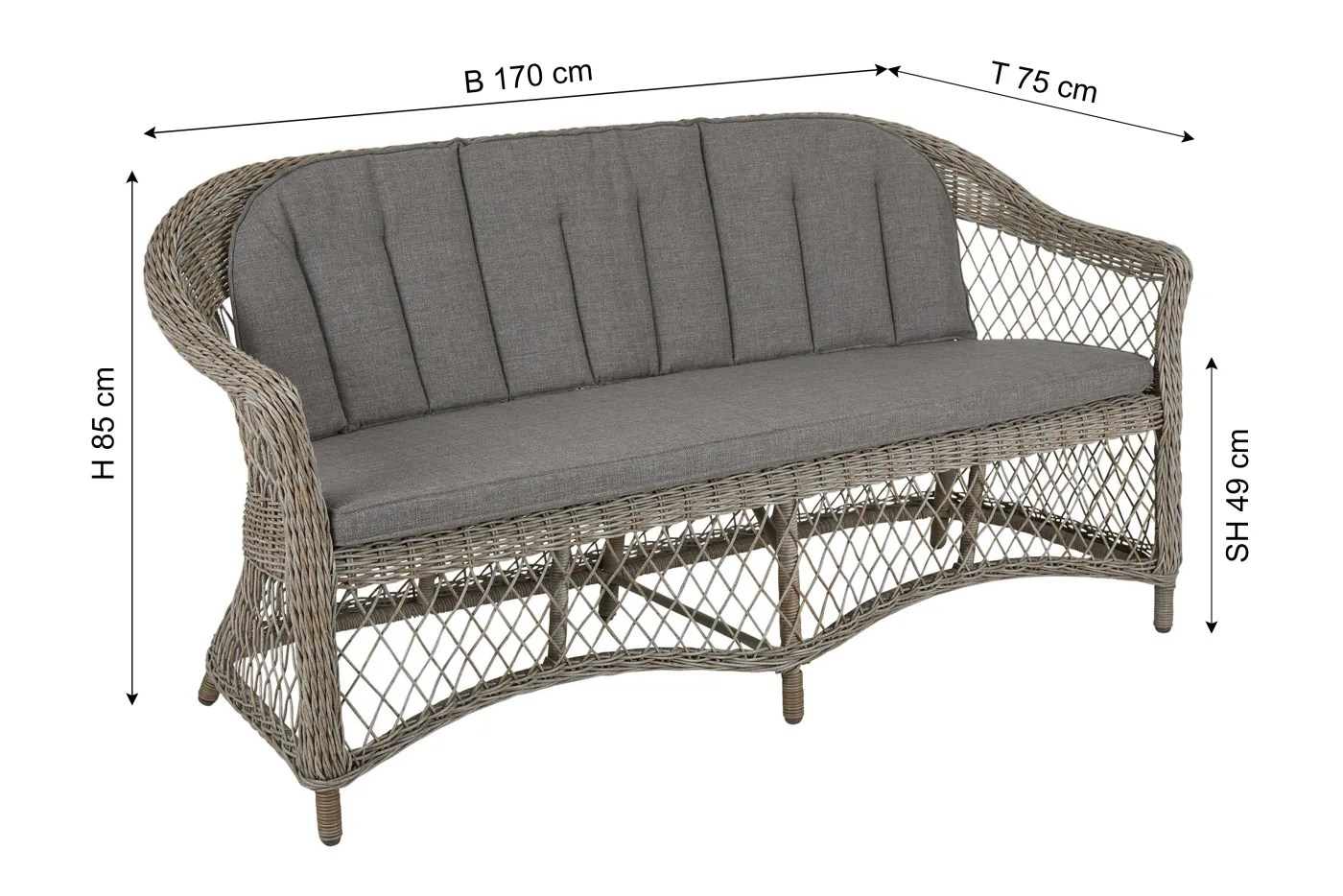 BRAFAB Gartensofa KAMOMILL