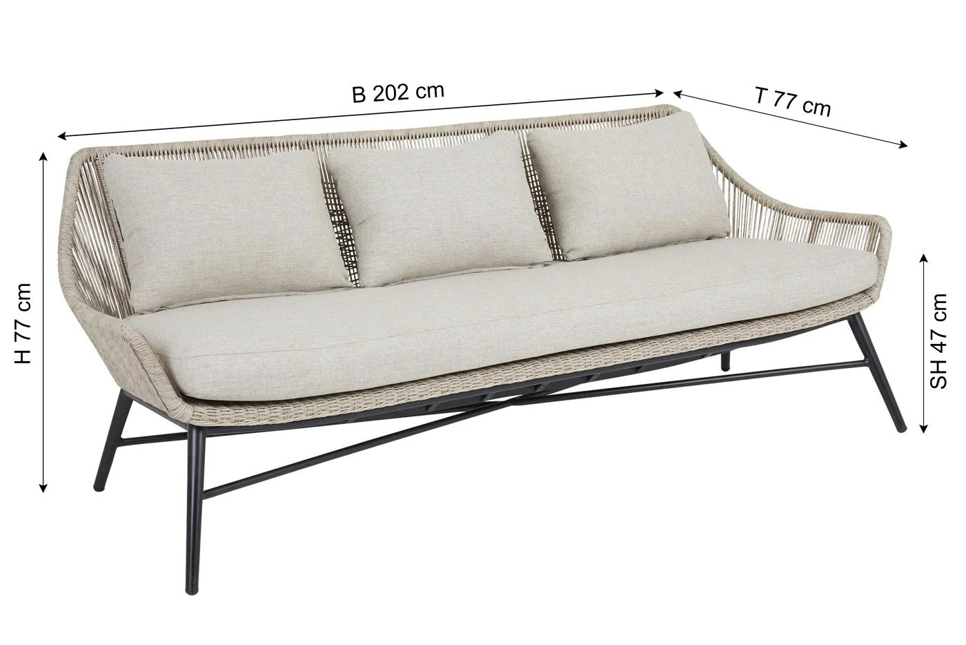 BRAFAB Gartensofa PEMBROKE