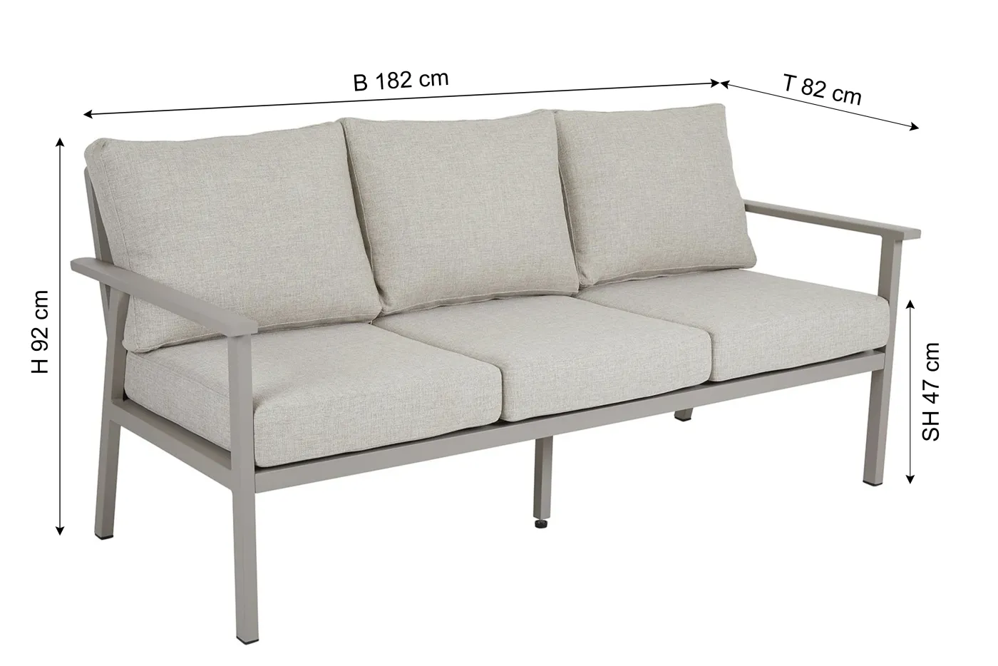 BRAFAB Gartensofa SAMVARO