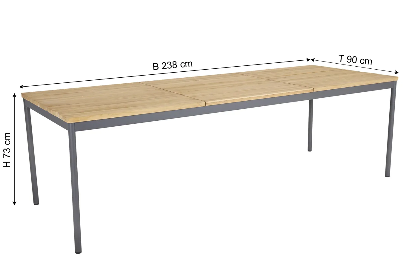 BRAFAB Gartentisch NOX