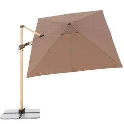 DOPPLER Sonnenschirm ALU WOOD ULTRA