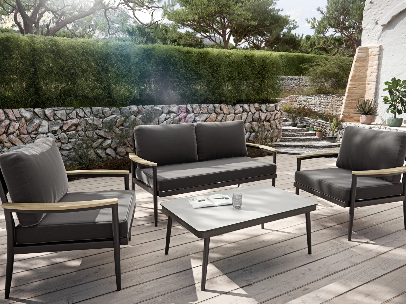 Gartenlounge-Set ASCOLI