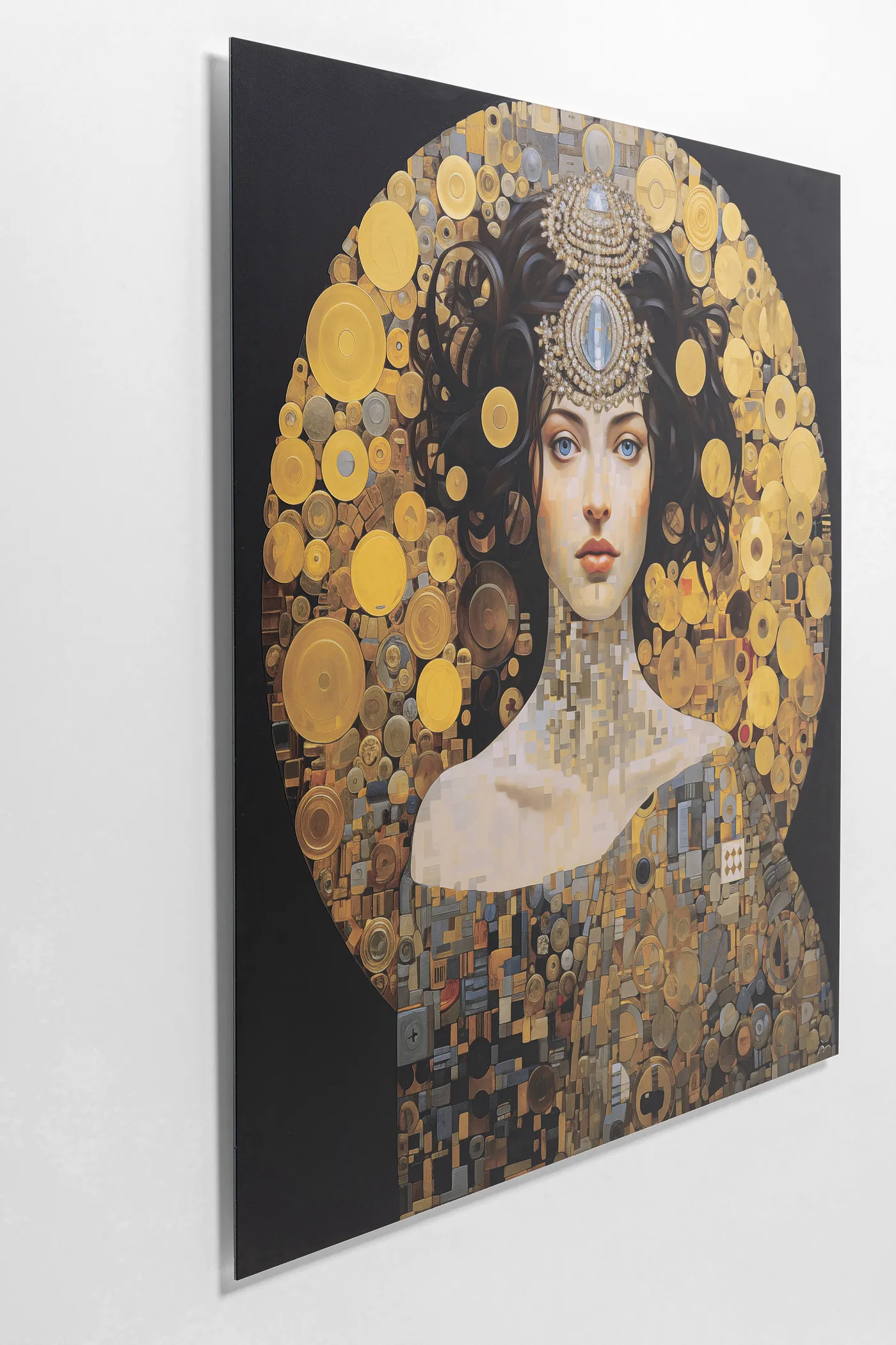 KARE Glasbild ART NOUVEAU LADY 3D