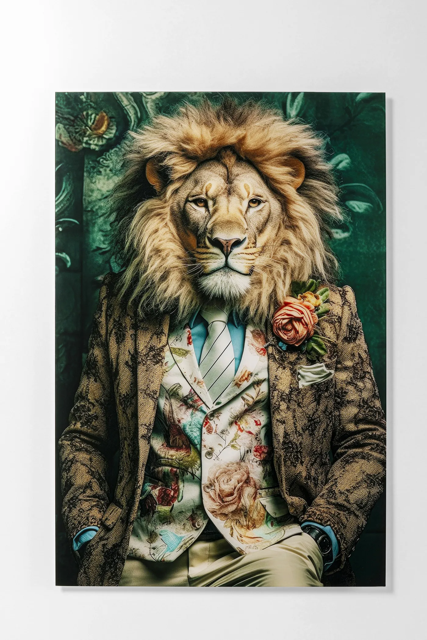 KARE Glasbild MISTER LION