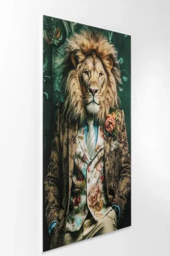 KARE Glasbild MISTER LION