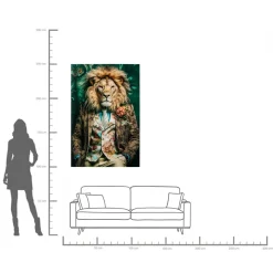 KARE Glasbild MISTER LION