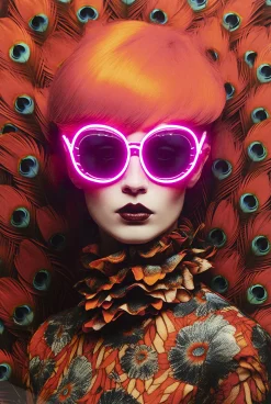 KARE LED-Bild FANCY RED LADY