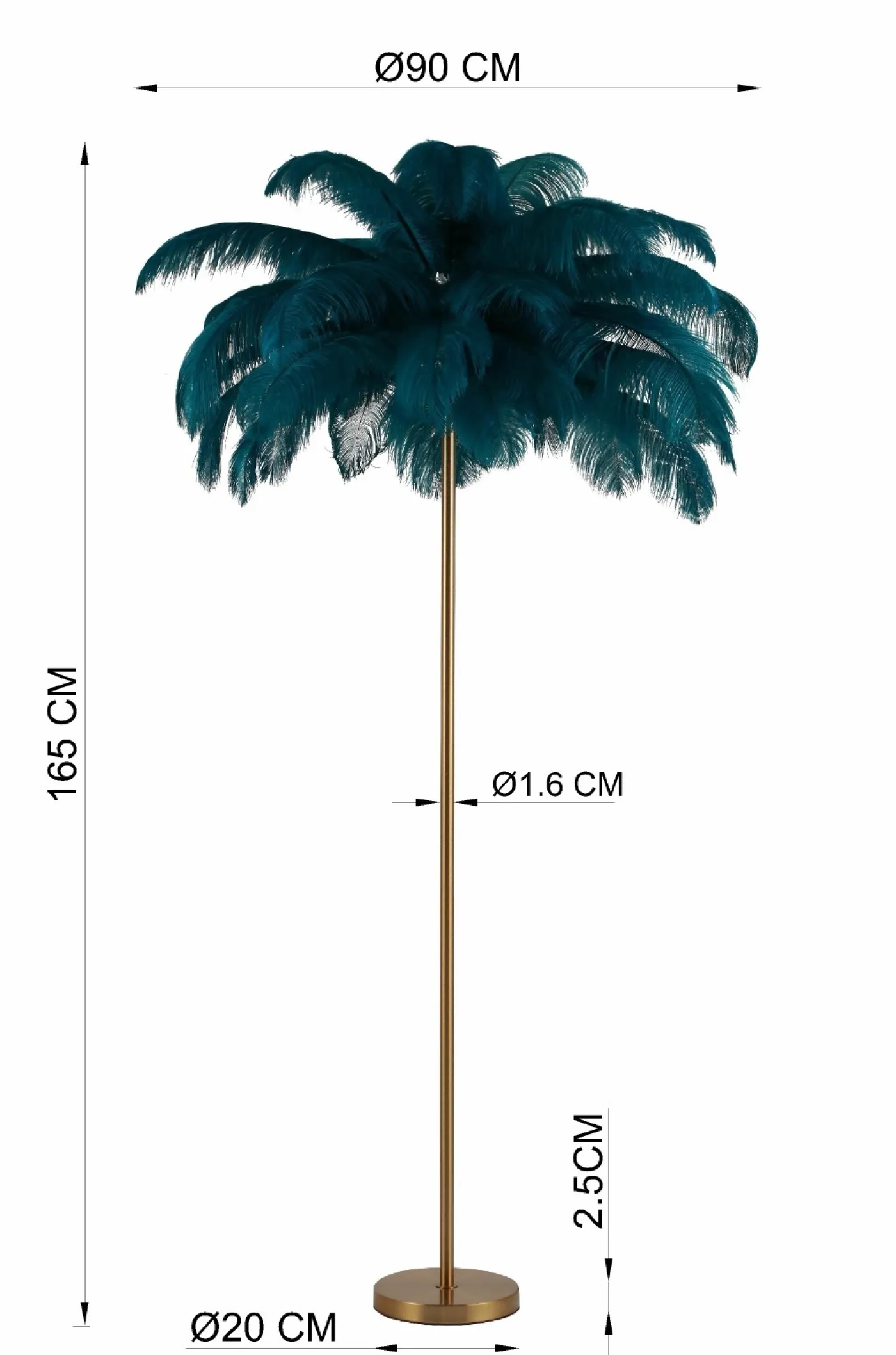 KARE Stehleuchte FEATHER PALM