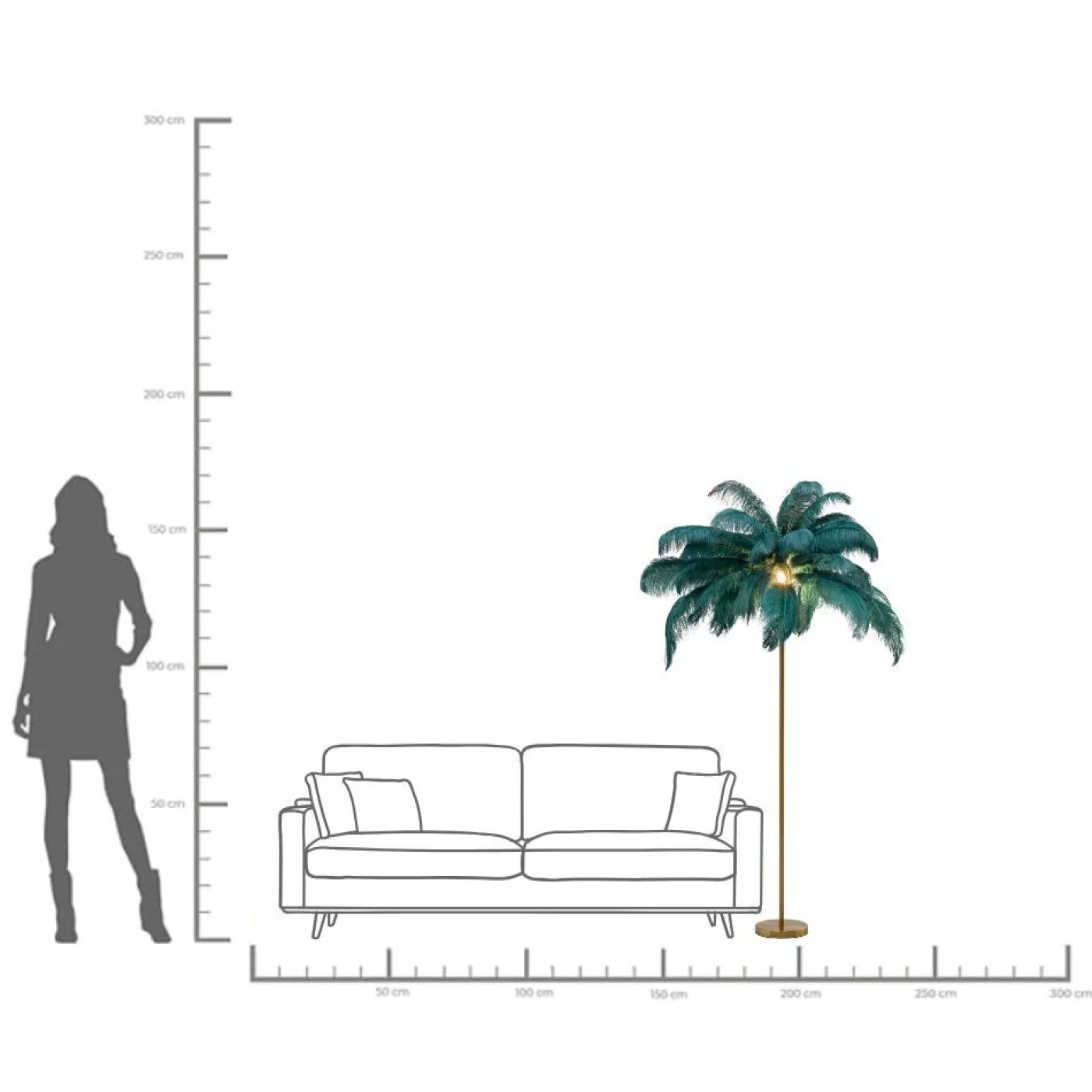 KARE Stehleuchte FEATHER PALM