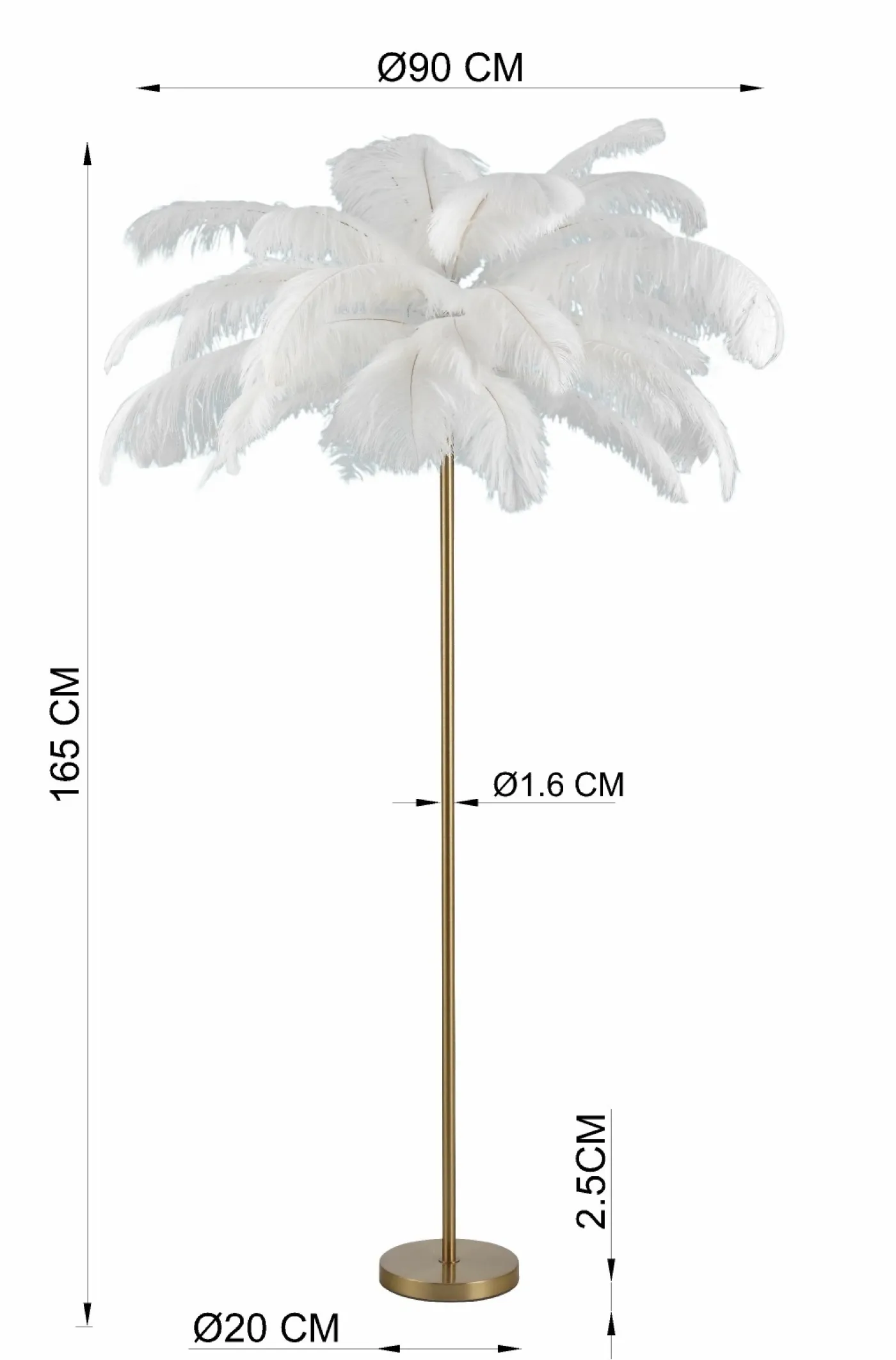 KARE Stehleuchte FEATHER PALM