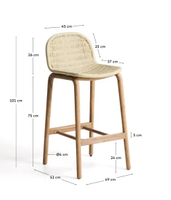 KAVE HOME Barstuhl Outdoor ALIPA