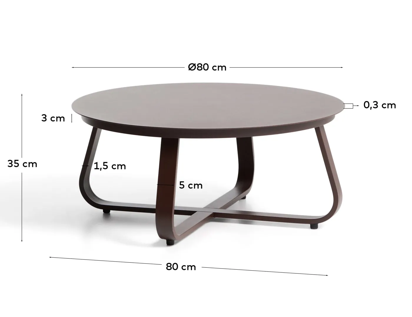 KAVE HOME Couchtisch Outdoor TAMARIS