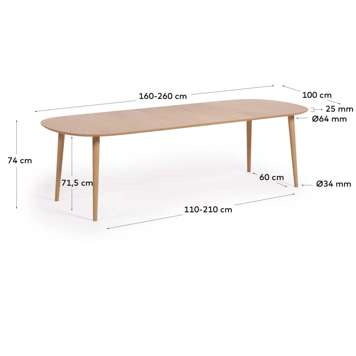 KAVE HOME Esstisch OQUI