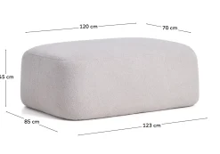 KAVE HOME Fußablage MARTINA