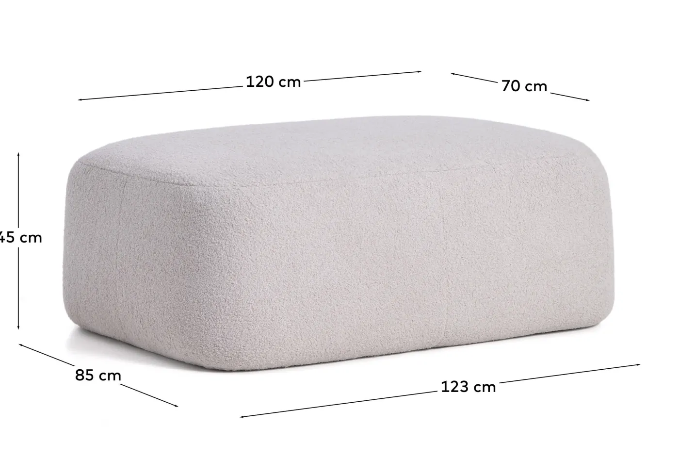 KAVE HOME Fußablage MARTINA