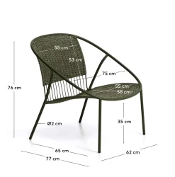 KAVE HOME Gartensessel ATRANI