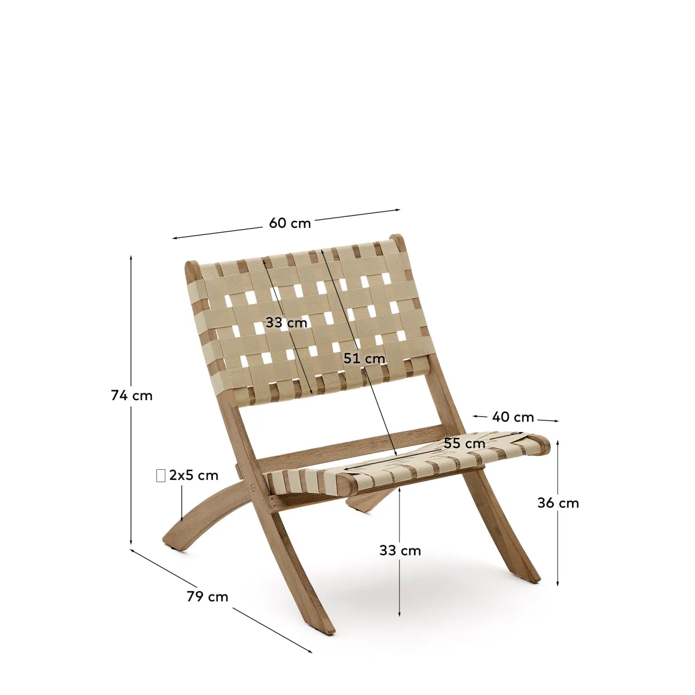 KAVE HOME Gartensessel CHABELI