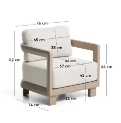 KAVE HOME Gartensessel NERANO
