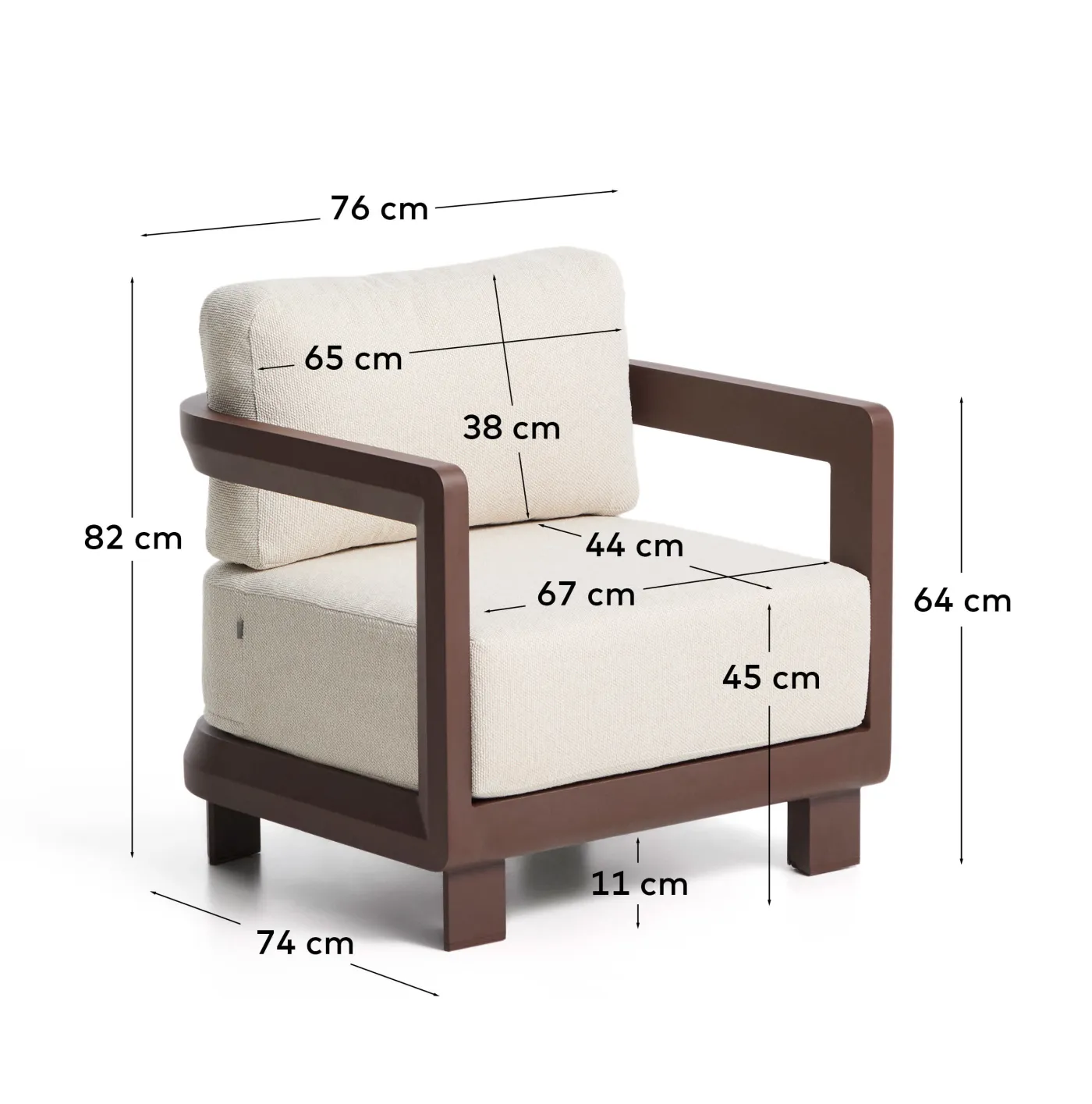KAVE HOME Gartensessel NERANO
