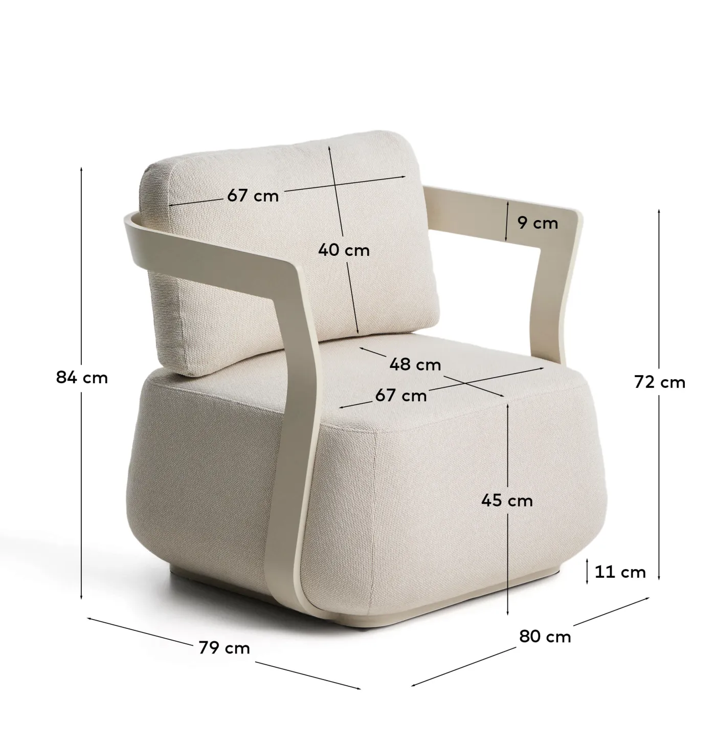 KAVE HOME Gartensessel TAMARIS