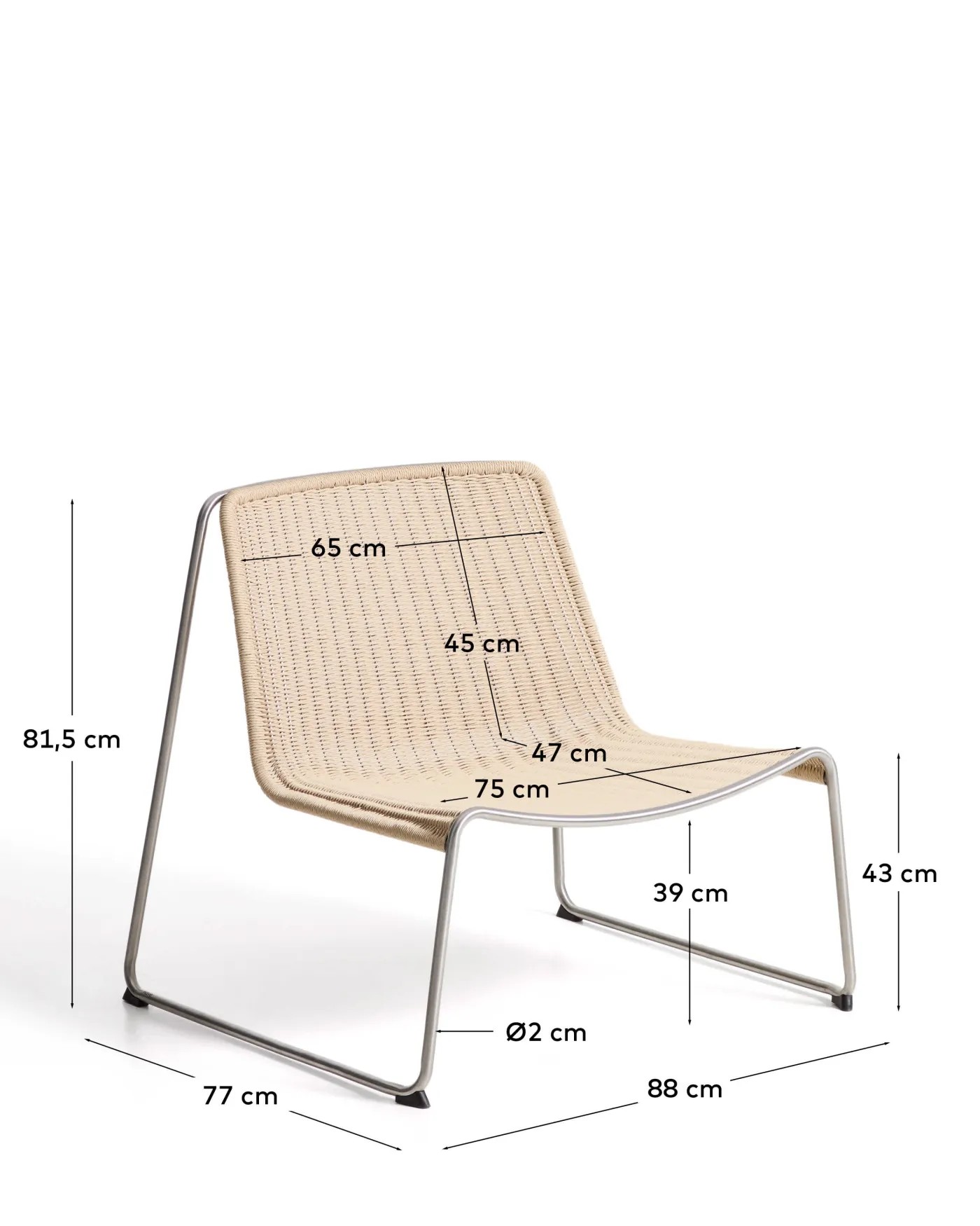 KAVE HOME Gartensessel TAVARI