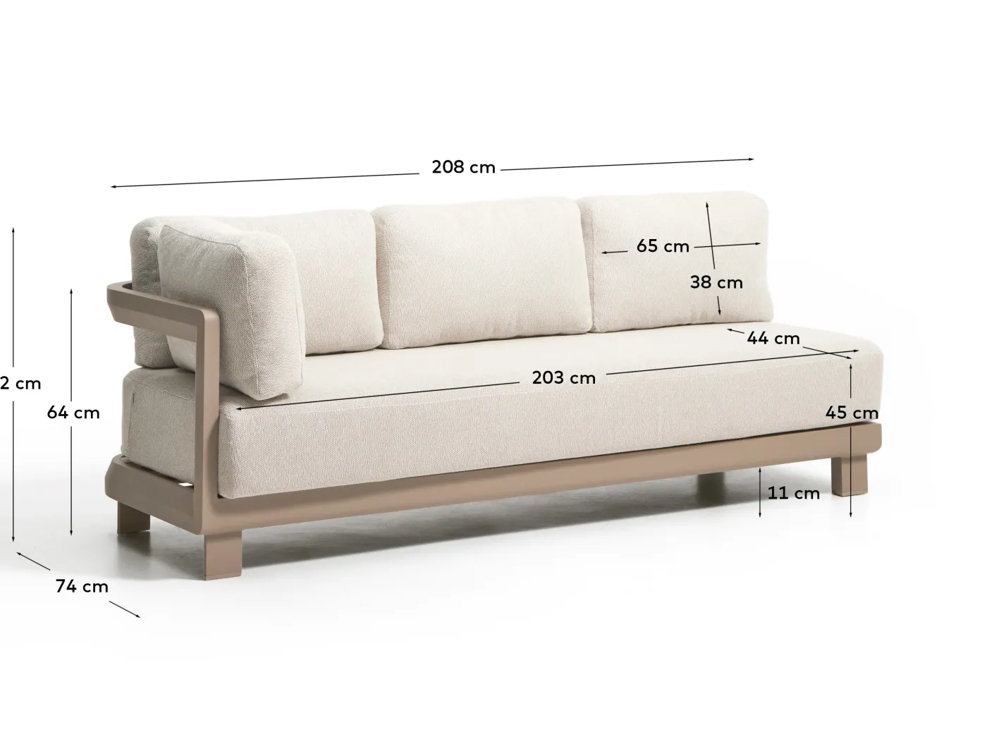 KAVE HOME Gartensofa NERANO