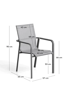 KAVE HOME Gartenstuhl CANEA