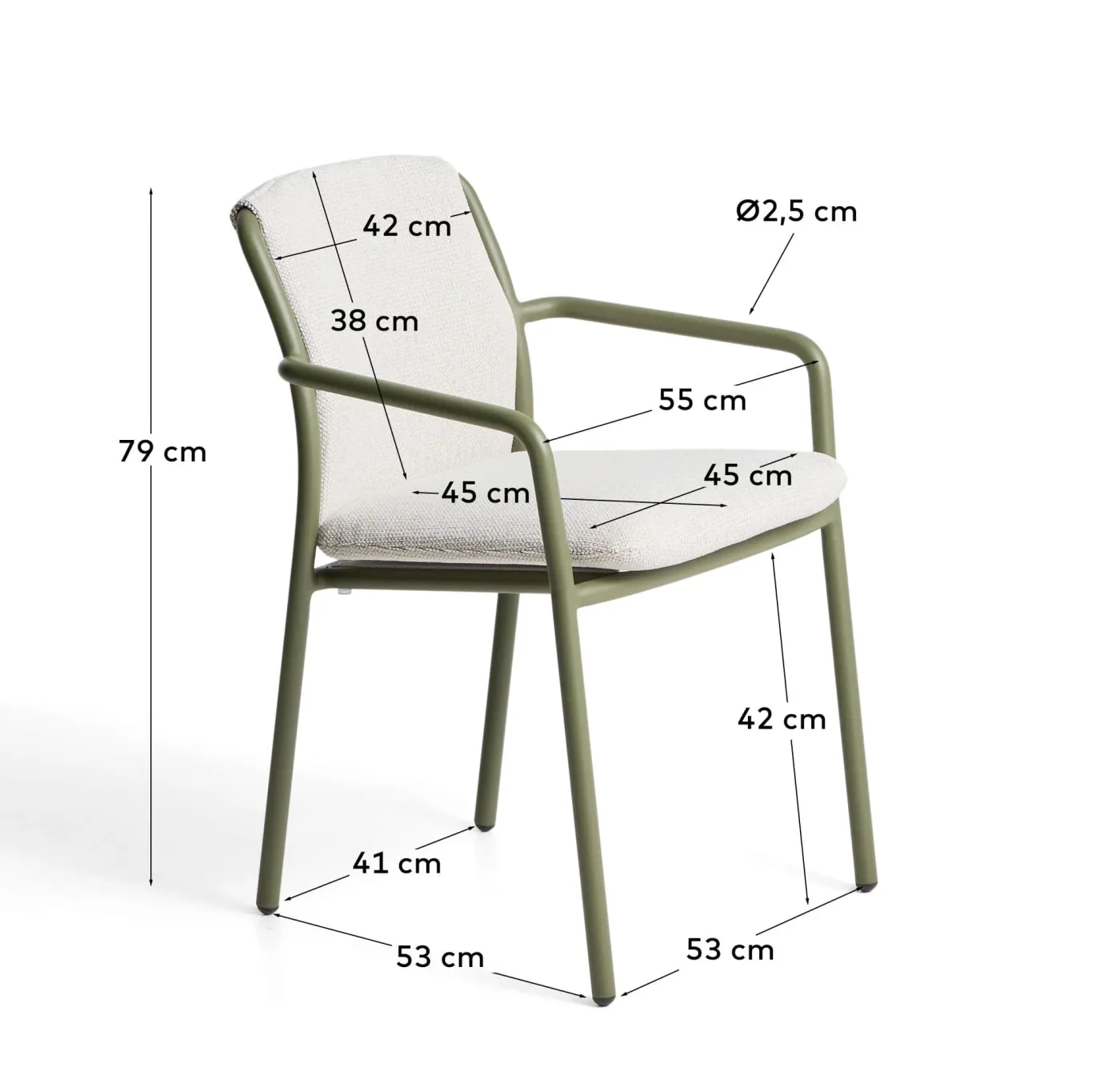 KAVE HOME Gartenstuhl LINOSA
