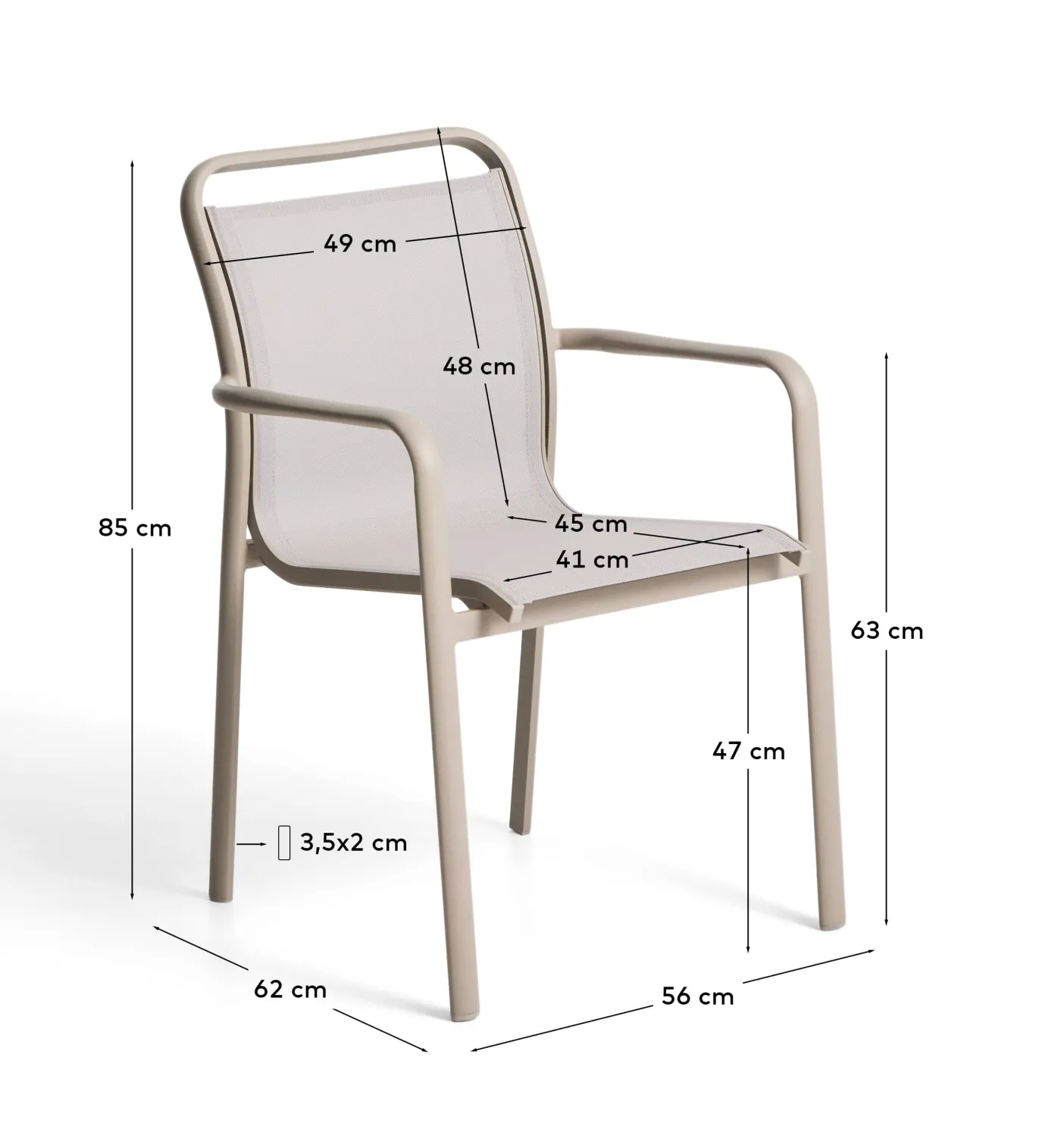 KAVE HOME Gartenstuhl LURI