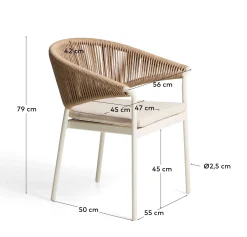 KAVE HOME Gartenstuhl ZUARA