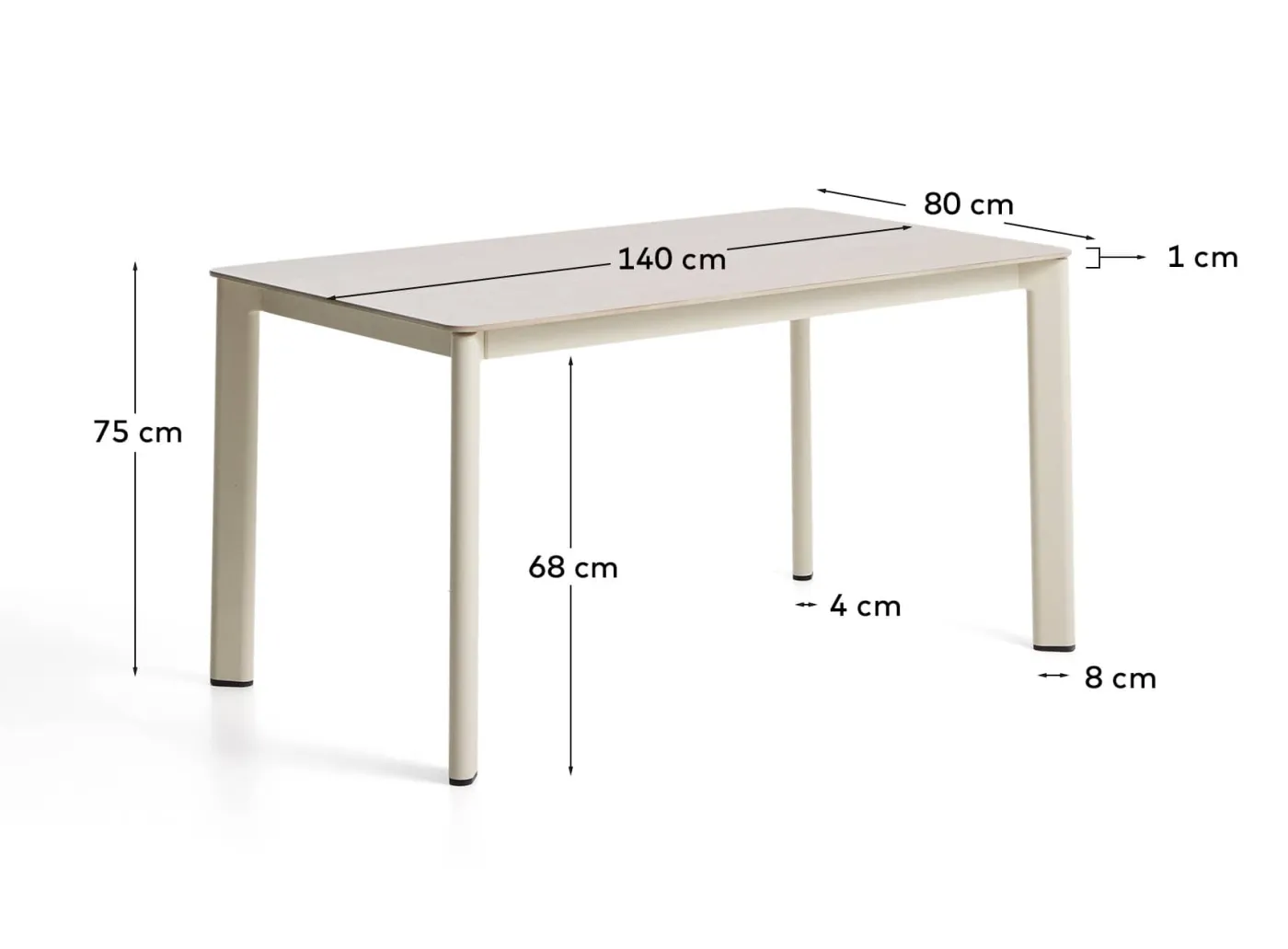 KAVE HOME Gartentisch ANAFI