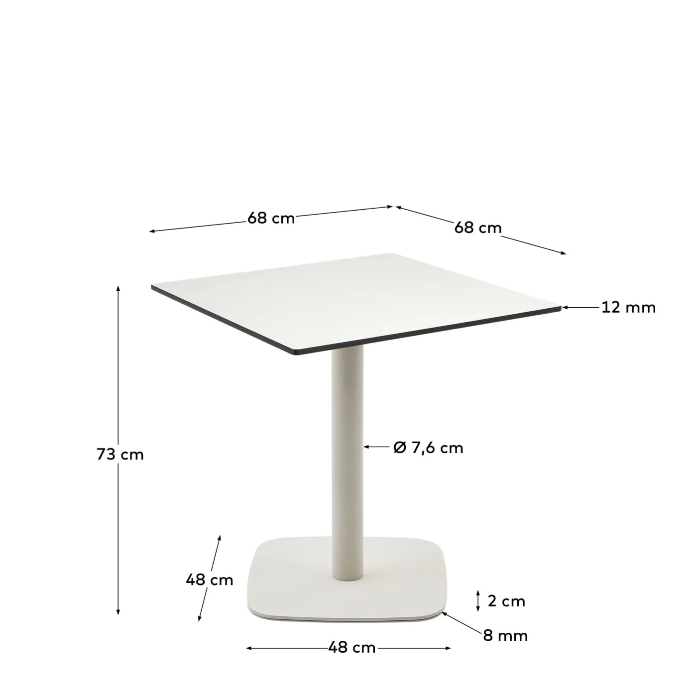 KAVE HOME Gartentisch DINA