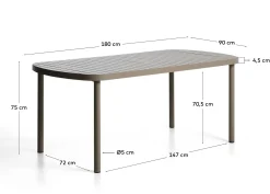 KAVE HOME Gartentisch JONCOLS
