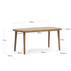 KAVE HOME Gartentisch MASET