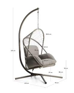KAVE HOME Hängesessel Outdoor LIVADI