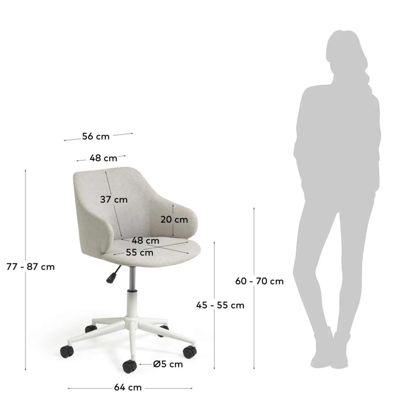 KAVE HOME Schreibtischstuhl EINARA