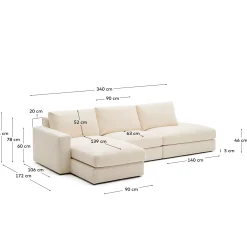 KAVE HOME Sofa ALEA