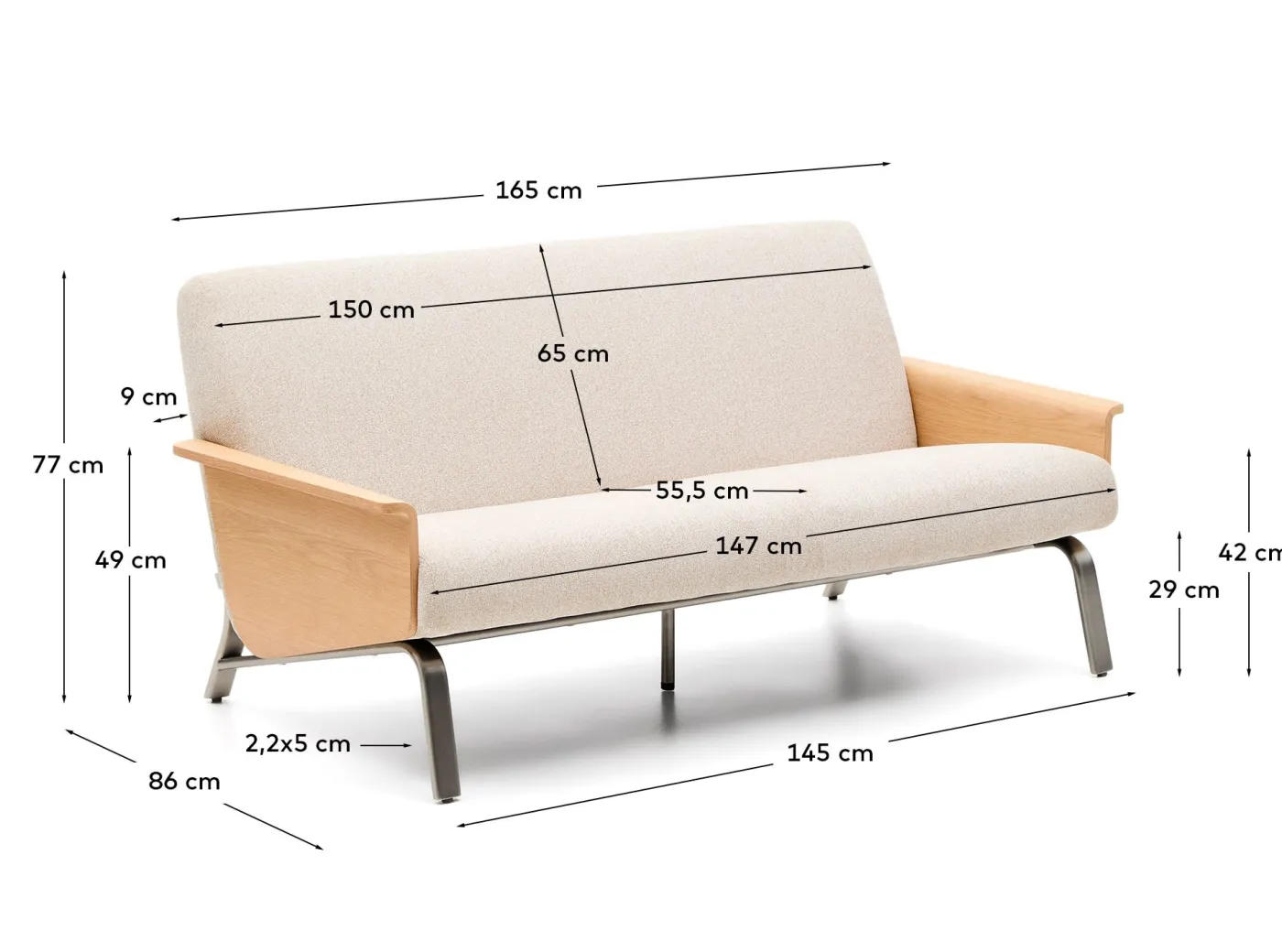KAVE HOME Sofa AMSEN
