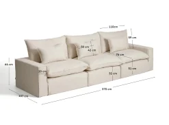 KAVE HOME Sofa ANARELA
