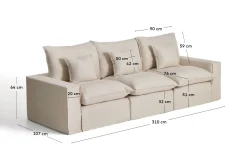 KAVE HOME Sofa ANARELA