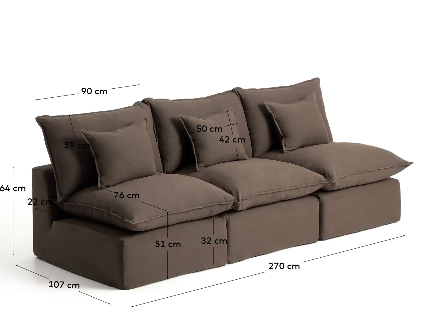 KAVE HOME Sofa ANARELA
