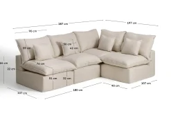 KAVE HOME Sofa ANARELA