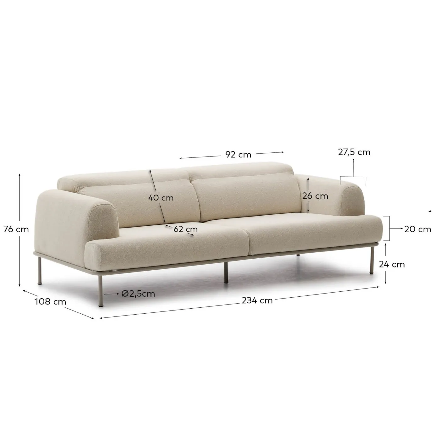 KAVE HOME Sofa AURUM