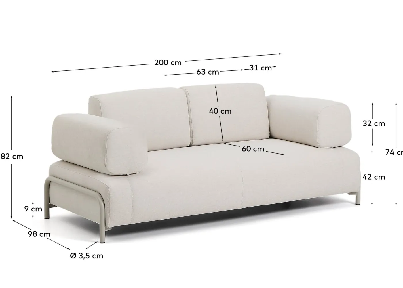 KAVE HOME Sofa COMPO