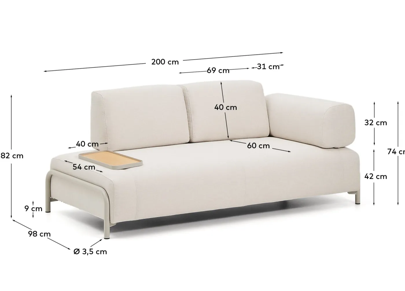 KAVE HOME Sofa COMPO