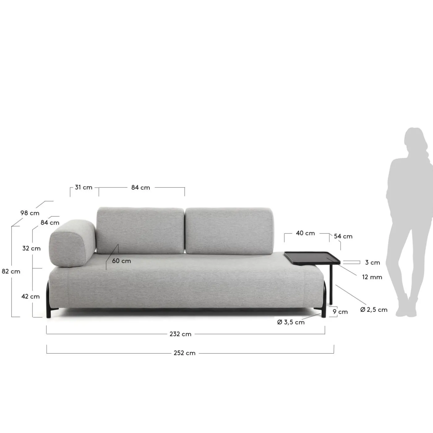KAVE HOME Sofa COMPO