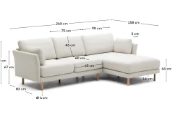 KAVE HOME Sofa GILMA