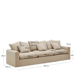 KAVE HOME Sofa NORA