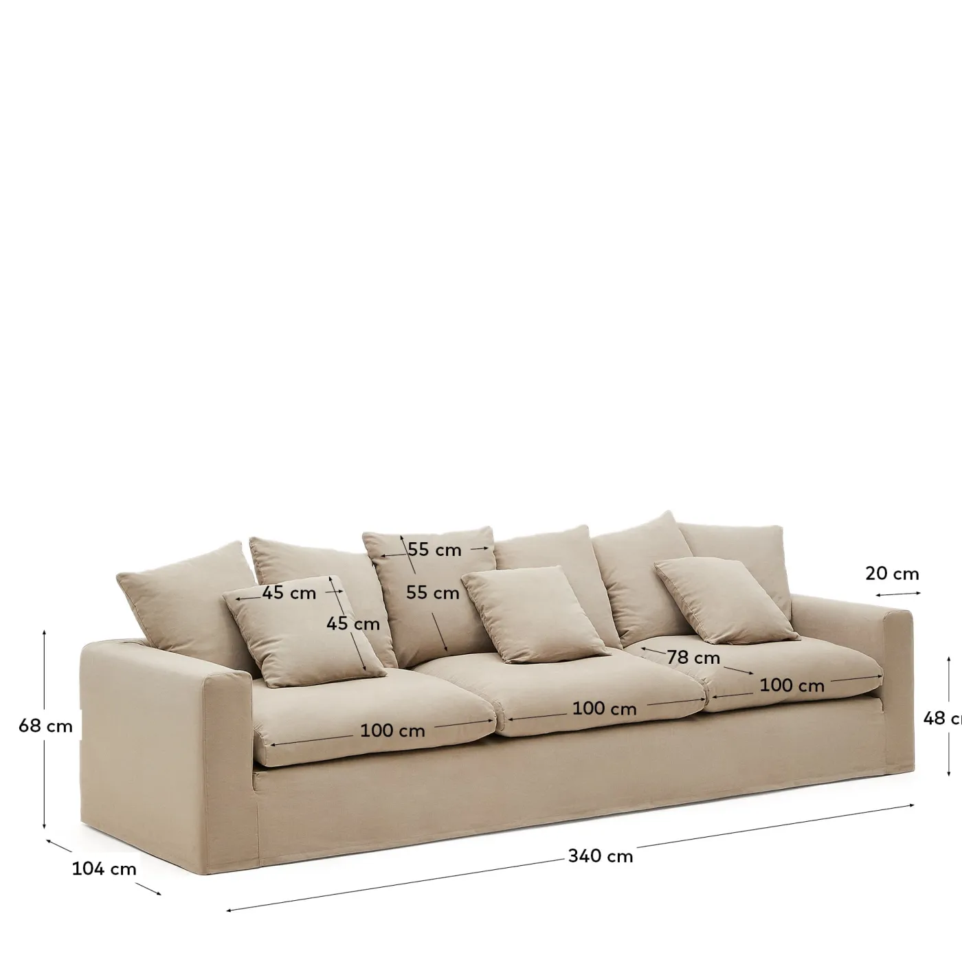 KAVE HOME Sofa NORA