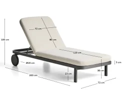 KAVE HOME Sonnenliege KIONIA